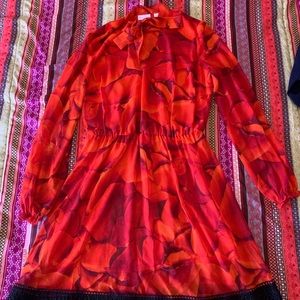 New york and company red dress